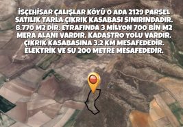 ÇIKRIK SINIRINDA SATILIK TARLA